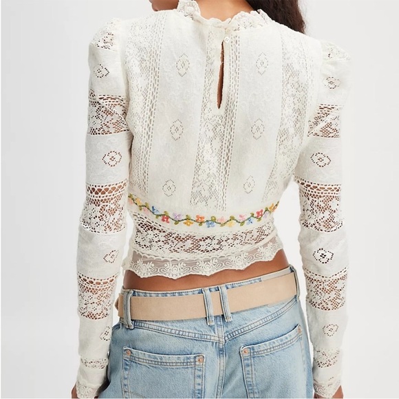 Free People Garden Grace Top- SM - Picture 2 of 6